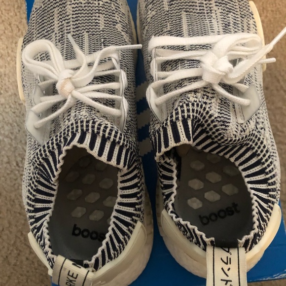 adidas gazelle silver green womens adidas NMD R1 Primeknit Cloud White Glitch Camo – OFFTRENDCLUB main image 0